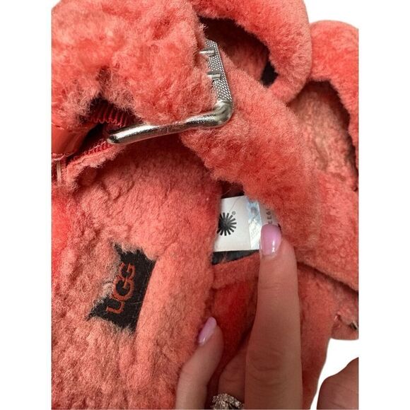 UGG Fuzz Yeah Slippers size 9 Orange - Picture 8 of 11